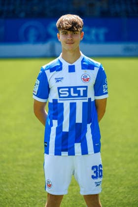Fiete Bock ; FC Hansa Rostock ; 3.Liga, Porträttermin 2026 2027 Rostock Ostseestadion Mecklenburg - Vorpommern Deutschland *** Fiete Bock, FC Hansa Rostock, 3. Liga, Photo Shoot 2026–2027, Rostock Ostseestadion, Mecklenburg-Western Pomerania, Germany