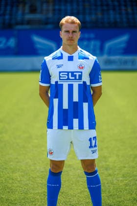 Florian Carstens ; FC Hansa Rostock ; 3.Liga, Porträttermin 2026 2027 Rostock Ostseestadion Mecklenburg - Vorpommern Deutschland *** Florian Carstens, FC Hansa Rostock, 3. Liga, Photo Shoot 2026–2027, Rostock, Ostseestadion, Mecklenburg-Western Pomerania, Germany
