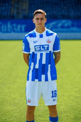 Lukas Wallner ; FC Hansa Rostock ; 3.Liga, Porträttermin 2026 2027 Rostock Ostseestadion Mecklenburg - Vorpommern Deutschland *** Lukas Wallner, FC Hansa Rostock, 3. Liga, Profile Session 2026–2027, Rostock Ostseestadion, Mecklenburg-Western Pomerania, Germany