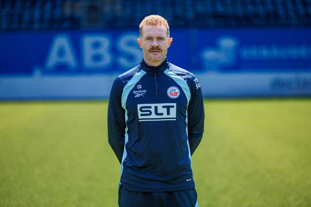 Co Trainer Yannic Thiel ; FC Hansa Rostock ; 3.Liga, Porträttermin 2026 2027 Rostock Ostseestadion Mecklenburg - Vorpommern Deutschland *** Assistant Coach Yannic Thiel, FC Hansa Rostock (3. Liga), Profile Session 2026–2027, Rostock Ostseestadion, Mecklenburg-Western Pomerania, Germany