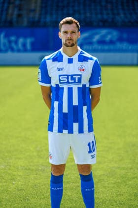 Paul Stock ; FC Hansa Rostock ; 3.Liga, Porträttermin 2026 2027 Rostock Ostseestadion Mecklenburg - Vorpommern Deutschland *** Paul Stock, FC Hansa Rostock, 3. Liga, Profile Session 2026–2027, Rostock Ostseestadion, Mecklenburg-Western Pomerania, Germany