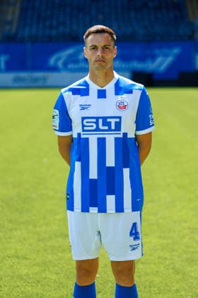 Kenan Fatkic ; FC Hansa Rostock ; 3.Liga, Porträttermin 2026 2027 Rostock Ostseestadion Mecklenburg - Vorpommern Deutschland *** Kenan Fatkic, FC Hansa Rostock, 3. Liga, Profile Session 2026–2027, Rostock Ostseestadion, Mecklenburg-Western Pomerania, Germany