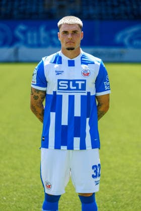 Niklas Kölle ; FC Hansa Rostock ; 3.Liga, Porträttermin 2026 2027 Rostock Ostseestadion Mecklenburg - Vorpommern Deutschland *** Niklas Kölle, FC Hansa Rostock, 3. Liga, Photo Shoot 2026–2027, Rostock Ostseestadion, Mecklenburg-Western Pomerania, Germany