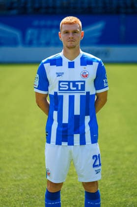 David Hummel ; FC Hansa Rostock ; 3.Liga, Porträttermin 2026 2027 Rostock Ostseestadion Mecklenburg - Vorpommern Deutschland *** David Hummel, FC Hansa Rostock, 3. Liga, Photo Shoot 2026–2027, Rostock Ostseestadion, Mecklenburg-Western Pomerania, Germany