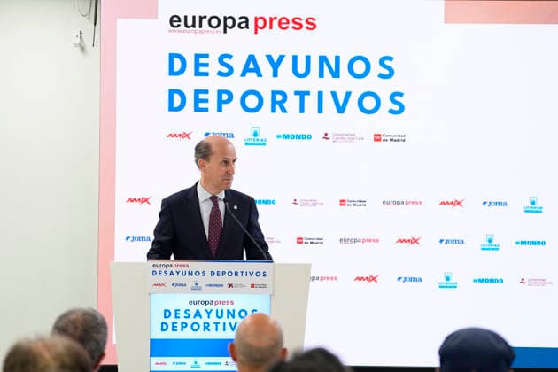 July 22, 2026, Madrid, Madrid, Spain: Jaime Olmedo Ramos during the Desayunos Deportivos Europa Press - Madring holded at Camilo Jose Cela University on July 22, 2026 in Madrid, Spain. Madrid Spain - ZUMAa181 20260722_zaa_a181_002 Copyright: xOscarxJ.xBarrosox