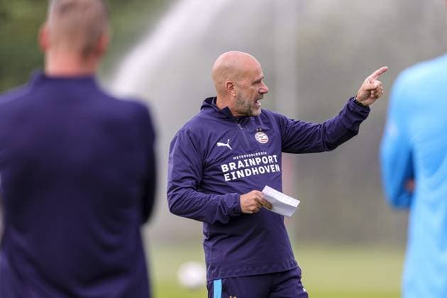 MARIENFELD , 22-07-2026 , trainingsfield Hotel-Residence Klosterpforte , season 2026 2027 , Dutch pre-season football , training PSV , picture shows PSV trainer coach Peter Bosz PSV training camp 22-07-2026  x205149091x Copyright: