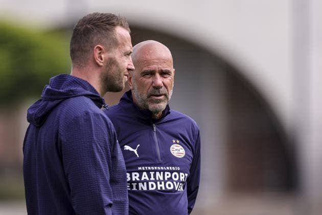 MARIENFELD , 22-07-2026 , trainingsfield Hotel-Residence Klosterpforte , season 2026 2027 , Dutch pre-season football , training PSV , picture shows PSV trainer coach Peter Bosz PSV training camp 22-07-2026  x205149390x Copyright: