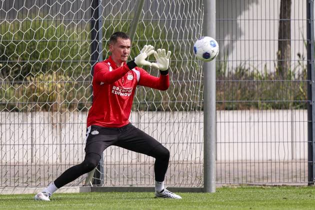 MARIENFELD , 22-07-2026 , trainingsfield Hotel-Residence Klosterpforte , season 2026 2027 , Dutch pre-season football , training PSV , picture shows PSV goalkeeper Matej Kovar PSV training camp 22-07-2026  x205149402x Copyright: