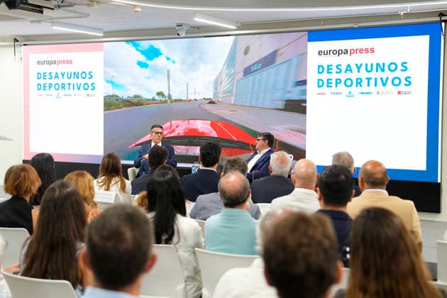 July 22, 2026, Madrid, Madrid, Spain: Luis Garcia Abad, General Manager of the Spanish F1 Grand Prix Madring, during the Desayunos Deportivos Europa Press - Madring holded at Camilo Jose Cela University on July 22, 2026 in Madrid, Spain. Madrid Spain - ZUMAa181 20260722_zaa_a181_028 Copyright: xOscarxJ.xBarrosox