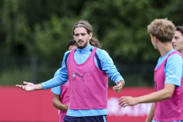 MARIENFELD , 22-07-2026 , trainingsfield Hotel-Residence Klosterpforte , season 2026 2027 , Dutch pre-season football , training PSV , picture shows PSV Player Yarek Gasiorowski PSV training camp 22-07-2026  x205149648x Copyright: