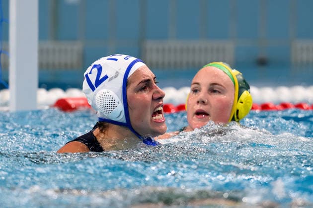 Water polo, Wasserball WORLD CUP AUSTRALIA ITALY, Gaia Gagliardi of Italy reacts during the Water Polo World Cup Womens Quarter Final match between Australia and Italy at Sydney Olympic Park Aquatic Centre in Sydney, Wednesday, July 22, 2026. ( NO ARCHIVING, EDITORIAL USE ONLY SYDNEY NEW SOUTH WALES AUSTRALIA  Copyright: xSTEVExMARKHAMx 20260722126575645545