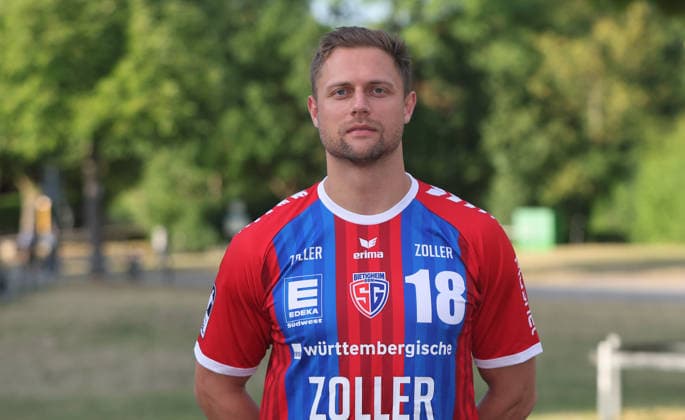 BAU Stuttgart , Fabian Wiederstein; SG BBM Bietigheim ; 1.BL Herren, Porträttermin 2026 2027, *** BAU Stuttgart, Fabian Wiederstein, SG BBM Bietigheim, Men s First Division, Photo Shoot 2026–2027,