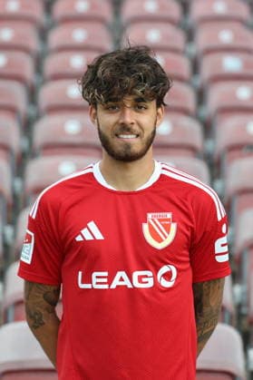 Lukas Copado; FC Energie Cottbus; 2.Liga, Porträttermin 2026 2027 Fussball 2. Liga 2026 2027 Offizieller Portraitermin FC Energie Cottbus *** Lukas Copado, FC Energie Cottbus, 2. Bundesliga, Official Photo Shoot 2026–2027, Soccer, 2. Bundesliga 2026–2027, Official Photo Shoot for FC Energie Cottbus