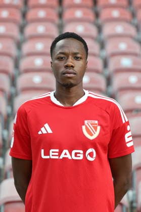 King Manu; FC Energie Cottbus; 2.Liga, Porträttermin 2026 2027 Fussball 2. Liga 2026 2027 Offizieller Portraitermin FC Energie Cottbus *** King Manu FC Energie Cottbus 2. Bundesliga, Official Photo Session 2026–2027 Soccer 2. Bundesliga 2026–2027 Official Photo Session FC Energie Cottbus