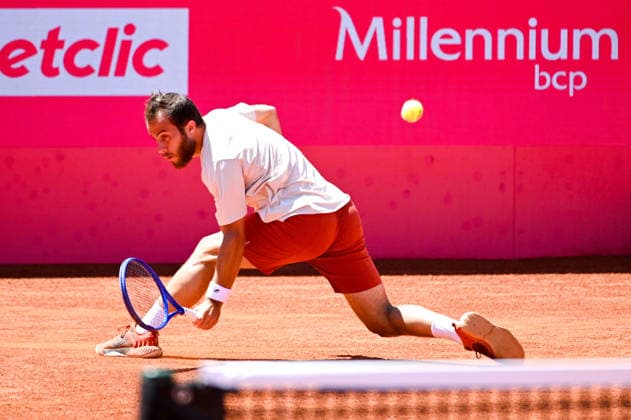 July 22, 2026, Lisbon, Lisbon, Portugal: HUGO GASTON in action during the Round of 16 at the Millennium Estoril Open ATP, Tennis Herren tennis tournament at Clube de Tenis do Estoril. Lisbon Portugal - ZUMAr238 20260722_zip_r238_006 Copyright: xRicardoxRochax