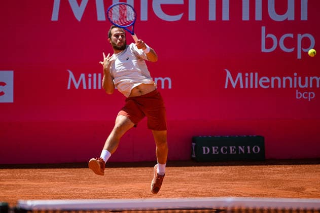 July 22, 2026, Lisbon, Lisbon, Portugal: HUGO GASTON in action during the Round of 16 at the Millennium Estoril Open ATP, Tennis Herren tennis tournament at Clube de Tenis do Estoril. Lisbon Portugal - ZUMAr238 20260722_zip_r238_009 Copyright: xRicardoxRochax