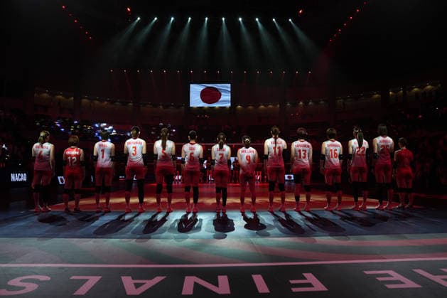 Brazil v Japan - 2026 FIVB Women s Volleyball Nations League ?????? MACAU, CHINA - JULY 22: Japan national team, Nationalteam during the opening ceremony ahead of 2026 FIVB Women s Volleyball Nations League quarter-final match between Brazil and Japan at East Asian Games Dome in Macau, China on July 22, 2026. Dilara Irem Sancar Anadolu Macau China. Editorial use only. Please get in touch for any other usage.  Copyright: x2026xAnadoluxDilaraxIremxSancarx