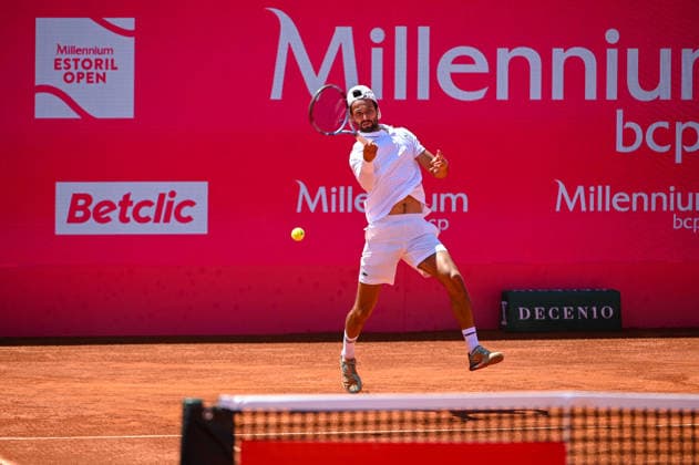 July 22, 2026, Lisbon, Lisbon, Portugal: TITOUAN DROGUET in action during the Round of 16 at the Millennium Estoril Open ATP, Tennis Herren tennis tournament at Clube de Tenis do Estoril. Lisbon Portugal - ZUMAr238 20260722_zip_r238_015 Copyright: xRicardoxRochax
