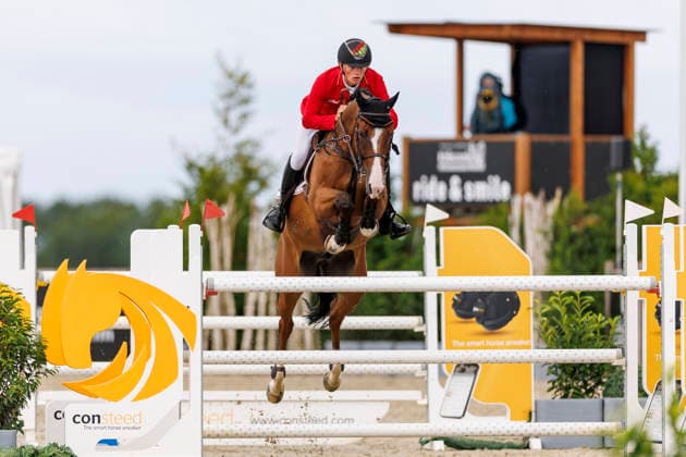 HAGEN a.T.W. - FEI Jumping European Championship, EM, Europameisterschaft Children, Juniors and Young Rider 2026, HAGEN a.T.W. - FEI Jumping European Championship Children, Juniors and Young Rider 2026 STORMANNS Tony (GER), RMF Cinnamo CH-EU-J-S - JUNIORS 1ST COMPETITION Teams & Individuals Hagen a.T.W., Reitanlage Haunhorst 22. July 2026 - *** HAGEN a T W FEI Jumping European Championship for Children, Juniors, and Young Riders 2026, HAGEN a T W FEI Jumping European Championship for Children, Juniors, and Young Riders 2026 STORMANNS Tony GER, RMF Cinnamo CH EU J S JUNIORS 1ST COMPETITION Teams Individuals Hagen a T W, Haunhorst Equestrian Center, July 22, 2026