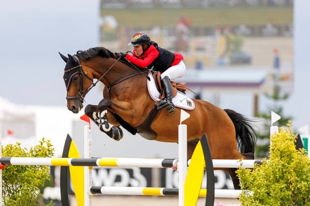 HAGEN a.T.W. - FEI Jumping European Championship, EM, Europameisterschaft Children, Juniors and Young Rider 2026, HAGEN a.T.W. - FEI Jumping European Championship Children, Juniors and Young Rider 2026 BEERBAUM Brianne (GER), Kiss me CH-EU-J-S - JUNIORS 1ST COMPETITION Teams & Individuals Hagen a.T.W., Reitanlage Haunhorst 22. July 2026 - *** HAGEN a T W FEI Jumping European Championship for Children, Juniors, and Young Riders 2026, HAGEN a T W FEI Jumping European Championship for Children, Juniors, and Young Riders 2026 BEERBAUM Brianne GER, Kiss me CH EU J S JUNIORS 1ST COMPETITION Teams Individuals Hagen a T W, Haunhorst Equestrian Center, July 22, 2026