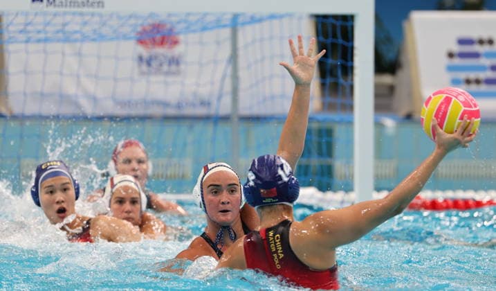 Water polo, women’s, World Cup in Sydney, China v USA