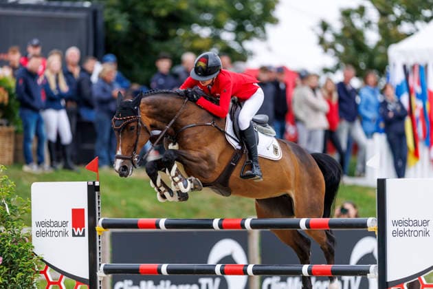 HAGEN a.T.W. - FEI Jumping European Championship, EM, Europameisterschaft Children, Juniors and Young Rider 2026, HAGEN a.T.W. - FEI Jumping European Championship Children, Juniors and Young Rider 2026 KUEHNER Jolie Marie (GER), Bastille CH-EU-J-S - JUNIORS 1ST COMPETITION Teams & Individuals Hagen a.T.W., Reitanlage Haunhorst 22. July 2026 - *** HAGEN a T W FEI Jumping European Championship for Children, Juniors, and Young Riders 2026, HAGEN a T W FEI Jumping European Championship for Children, Juniors, and Young Riders 2026 KUEHNER Jolie Marie GER, Bastille CH EU J S JUNIORS 1ST COMPETITION Teams Individuals Hagen a T W, Haunhorst Equestrian Center, July 22, 2026