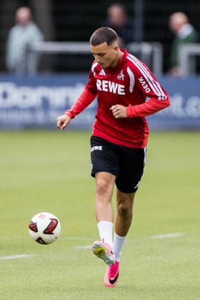 COLOGNE, GERMANY - JULY 22: Said El Mala (1. FC Koeln, 13) controls the ball during a training session of season 2026 27 at Geissbockheim on July 22, 2026 in Cologne, Germany. North Rhine Westphalia Germany Copyright: xSteffiexWunderlx