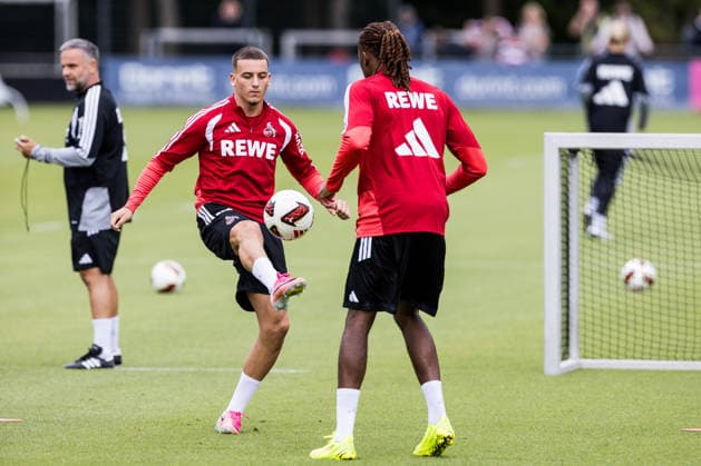 COLOGNE, GERMANY - JULY 22: Said El Mala (1. FC Koeln, 13) controls the ball during a training session of season 2026 27 at Geissbockheim on July 22, 2026 in Cologne, Germany. North Rhine Westphalia Germany Copyright: xSteffiexWunderlx