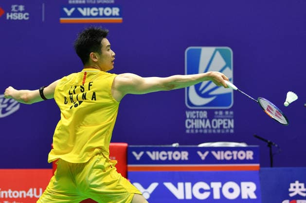 CHANGZHOU, CHINA - JULY 22: Li Shifeng of China competes in the Men s Singles Round of 32 match against Nhat Nguyen of Ireland on day 2 of the China Open 2026 at Changzhou Olympic Sports Center Gymnasium on July 22, 2026 in Changzhou, Jiangsu Province of China.  Copyright: xVCGx 111655766166