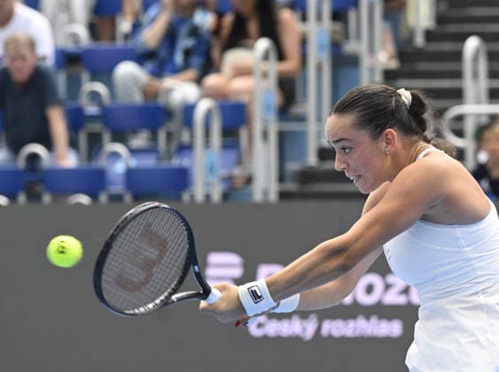 Tereza Valentova of Czech Republic playes against Maya Joint of Australia during their match within the women s WTA, Tennis Damen 250 Livesport Prague Open 2026 tennis tournament in Prague, Czech Republic, on July 22, 2026. (CTKxPhoto MichalxKrumphanzl) CTKPhotoP2026072205216  CTKPhotoP2026072205216