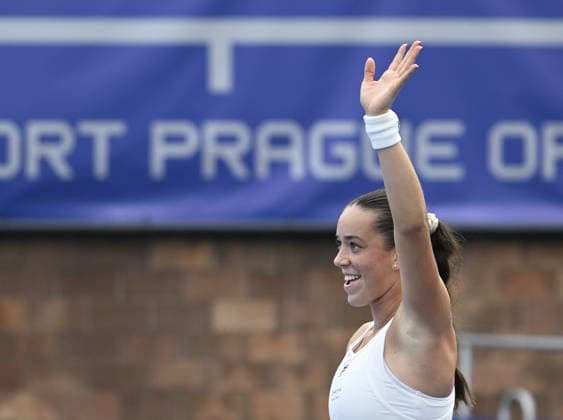 Tereza Valentova of Czech Republic playes against Maya Joint of Australia during their match within the women s WTA, Tennis Damen 250 Livesport Prague Open 2026 tennis tournament in Prague, Czech Republic, on July 22, 2026. (CTKxPhoto MichalxKrumphanzl) CTKPhotoP2026072205362  CTKPhotoP2026072205362