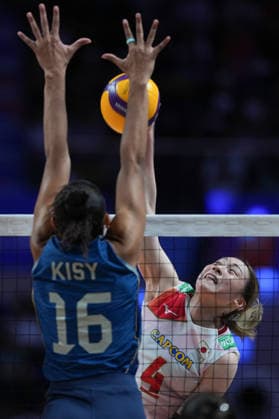 RECORD DATE NOT STATED Women s Volleyball Nations League (VNL) 2026 Finals - Brazil VS Japan Mayu Ishikawa (No.4) from team Japan during a match of Brazil and Japan at Women s Volleyball Nations League (VNL) 2026 Finals on July 22, 2026 in Macau. (Photo by Ellan Mad Nexpher Images) Macau