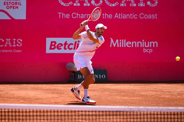 July 22, 2026, Lisbon, Lisbon, Portugal: NUNO BORGES in action during the Round of 16 at the Millennium Estoril Open ATP, Tennis Herren tennis tournament at Clube de Tenis do Estoril. Lisbon Portugal - ZUMAr238 20260722_zip_r238_017 Copyright: xRicardoxRochax