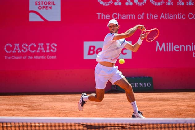 July 22, 2026, Lisbon, Lisbon, Portugal: NUNO BORGES in action during the Round of 16 at the Millennium Estoril Open ATP, Tennis Herren tennis tournament at Clube de Tenis do Estoril. Lisbon Portugal - ZUMAr238 20260722_zip_r238_019 Copyright: xRicardoxRochax