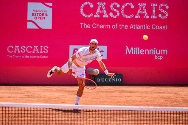July 22, 2026, Lisbon, Lisbon, Portugal: NUNO BORGES in action during the Round of 16 at the Millennium Estoril Open ATP, Tennis Herren tennis tournament at Clube de Tenis do Estoril. Lisbon Portugal - ZUMAr238 20260722_zip_r238_026 Copyright: xRicardoxRochax
