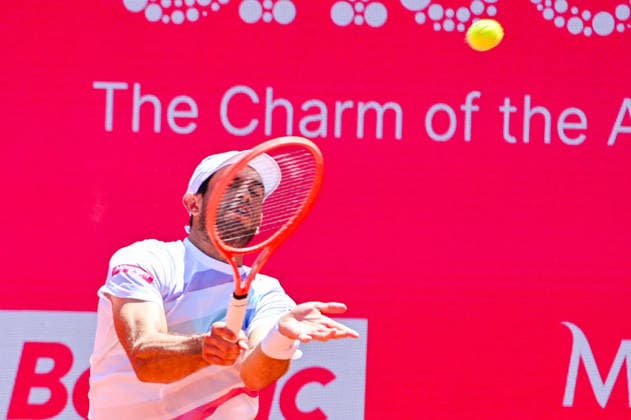 July 22, 2026, Lisbon, Lisbon, Portugal: NUNO BORGES in action during the Round of 16 at the Millennium Estoril Open ATP, Tennis Herren tennis tournament at Clube de Tenis do Estoril. Lisbon Portugal - ZUMAr238 20260722_zip_r238_029 Copyright: xRicardoxRochax