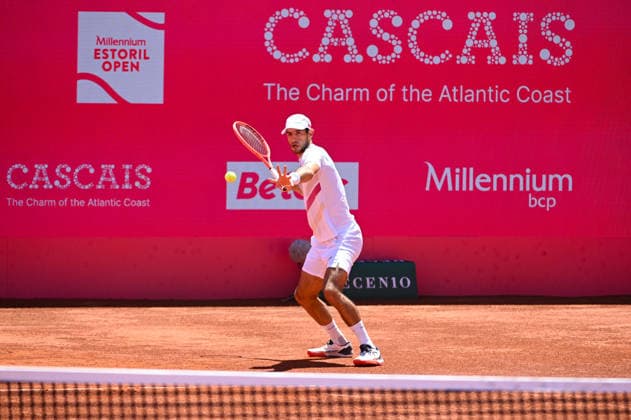 July 22, 2026, Lisbon, Lisbon, Portugal: NUNO BORGES in action during the Round of 16 at the Millennium Estoril Open ATP, Tennis Herren tennis tournament at Clube de Tenis do Estoril. Lisbon Portugal - ZUMAr238 20260722_zip_r238_032 Copyright: xRicardoxRochax