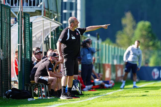Frank Schmidt (1. FC Heidenheim, Trainer) ITA, FC Bologna vs. 1. FC Heidenheim, Fussball, Testspiel, Saison 2026 2027, 22.07.2026 ITA, FC Bologna vs. 1. FC Heidenheim, Fussball, Testspiel, Saison 2026 2027, 22.07.2026 Mühlbach *** Frank Schmidt, 1 FC Heidenheim, Coach; ITA, FC Bologna vs. 1 FC Heidenheim, Soccer, Friendly, 2026–2027 Season, July 22, 2026, Italy, FC Bologna vs. 1 FC Heidenheim, Soccer, Friendly, 2026–2027 Season, July 22, 2026, Mühlbach Copyright: xEibner-Pressefoto MarcelxvonxFehrnx EP_MFN