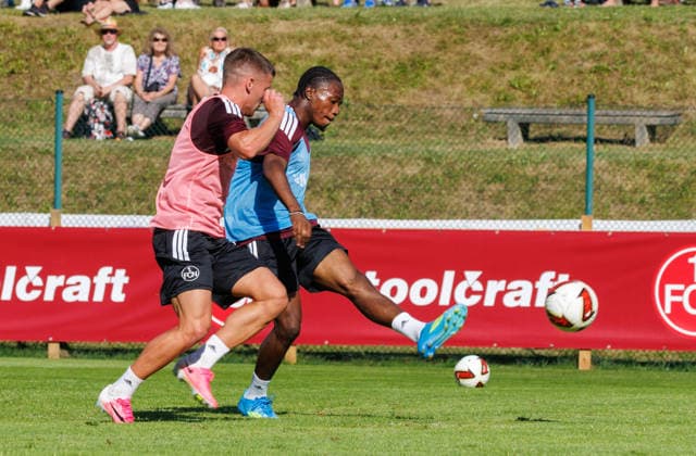 22.07.2026 - Fussball - 2. Fussball-Bundesliga - Saison 2026 2027 - 1. FC Nürnberg FCN Club - Trainingslager Sommer Sommertrainingslager Gais - Bruneck - Südtirol - Zink DaMa - xdaxmax - Mohamed Ali Zoma (23, 1. FC Nürnberg FCN ) mit Torschuss *** July 22, 2026 Soccer 2 Bundesliga 2026–2027 Season 1 FC Nuremberg (FCN) Club Summer Training Camp Summer Training Camp in Gais, Brunico, South Tyrol Zink DaMa xdaxmax Mohamed Ali Zoma 23, 1 FC Nuremberg (FCN) with a shot on goal