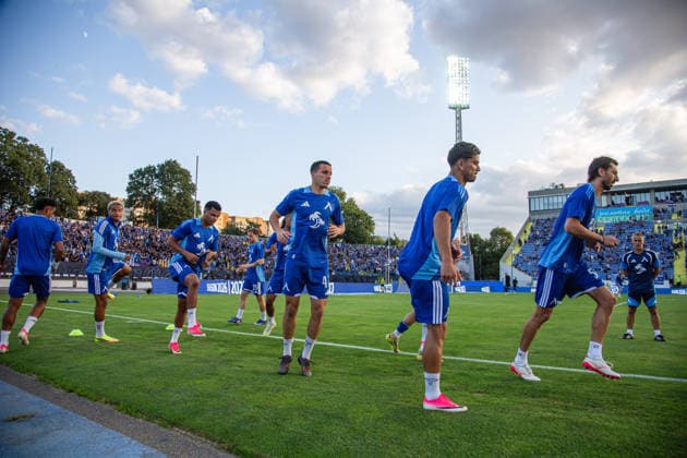 IPA86901653 - Levski s players during warm-ups before the Champions League qualifying match between PFC Levski and SC Universitatea Craiova at Vivacom Arena Georgi Asparuhov in Sofia, Bulgaria, on July 22, 2026  Copyright: xIvanxSxIvanov IPAxSportx xx 86901653