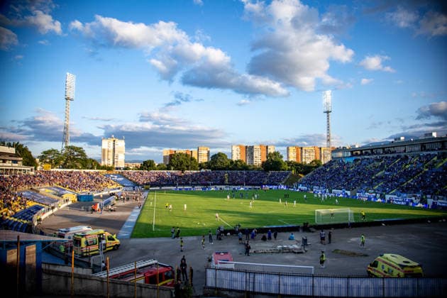IPA86902554 - Wide shot of Georgi Asparuhov Stadium before the Champions League qualifying match between PFC Levski and SC Universitatea Craiova at Vivacom Arena Georgi Asparuhov in Sofia, Bulgaria, on July 22, 2026  Copyright: xIvanxSxIvanov IPAxSportx xx 86902554