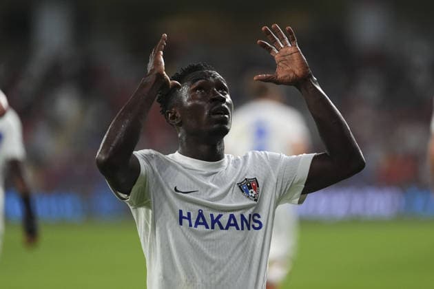 Basaksehir v Inter Turku - UEFA Conference League ISTANBUL, TURKIYE - JULY 22: Clinton Jephta (16) of Inter Turku celebrates after scoring a goal during the first leg match of the UEFA Conference League second qualifying round at Basaksehir Fatih Terim Stadium in Istanbul, Turkiye on July 22, 2026. Bunyamin Celik Anadolu Istanbul Turkey. Editorial use only. Please get in touch for any other usage.  Copyright: x2026xAnadoluxBunyaminxCelikx