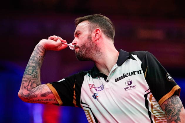 Betfred World Matchplay Ross Smith during Round Two of the 2026 Betfred World Matchplay at Winter Gardens, Blackpool 22 07 2026 UK Newspapers OUT Copyright: xMaxxTomlinsonx FIL-23648-0005