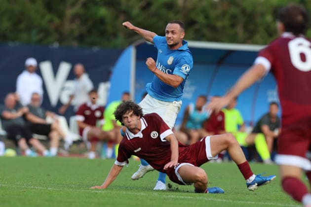SSC Napoli v Arezzo - Pre Season Friendly Match Stanislav Lobokta of Napoli during a preseason friendly soccer match between Napoli and Arezzo at Stadio Carciato in Dimaro Folgarida, Trento, Italy, on July 22, 2026. Dimaro Folgarida Trento Italy  Copyright: xCiroxDexLucax originalFilename:deluca-sscnapol260722_npIGP.jpg