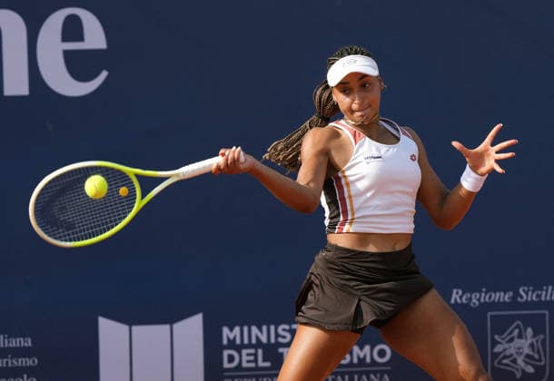 37th WTA, Tennis Damen Palermo Ladies Open 2026 Jennifer Ruggeri of Italy plays during the 37th Palermo Ladies Open WTA 125 in Palermo, Italy, on July 22, 2026. Palermo Italy  Copyright: xGabrielexMaricchiolox originalFilename:maricchiolo-37thwtap260722_npNRU.jpg
