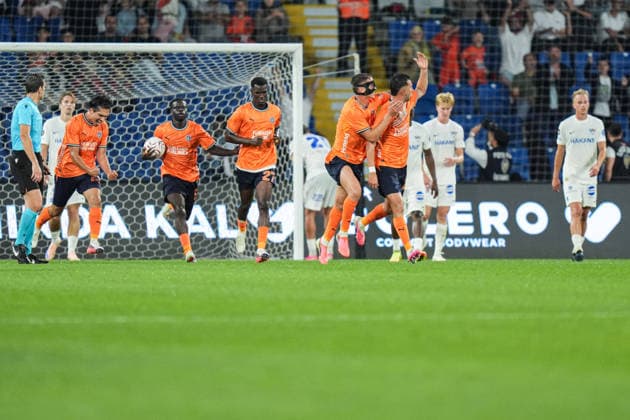 Basaksehir v Inter Turku - UEFA Conference League ISTANBUL, TURKIYE - JULY 22: Istanbul Basaksehir players celebrate after scoring during the UEFA Conference League second qualifying round first-leg match against Inter Turku at Basaksehir Fatih Terim Stadium in Istanbul, Turkiye, on July 22, 2026. Cemal Yurttas Anadolu Istanbul Turkey. Editorial use only. Please get in touch for any other usage.  Copyright: x2026xAnadoluxCemalxYurttasx
