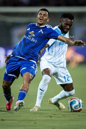 Football - UEFA Champion™s League - Second qualifying round - PFC Levski vs Universitatea Craiova - 22.07.2026 Maicon and Monday Etim Copyright: xYulianxTodorovx