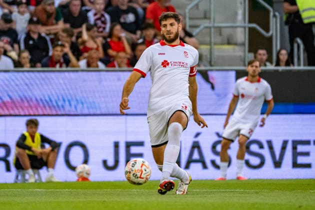 Lasha Dvali seen during UEFA Conference League qualifying game between teams of Spartak Trnava and CSKA 1948 Sofia (Matej Sagan Ball Raw Images) Trnava Anton Malatinsky Stadium Slovakia Copyright: xMatejxSaganx DSC08846