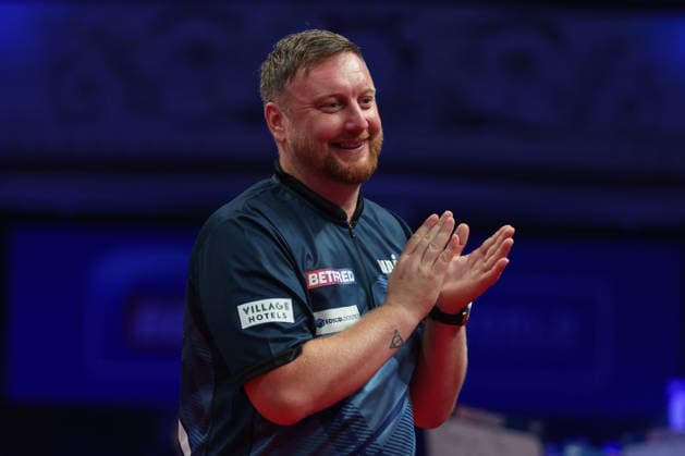 RECORD DATE NOT STATED 22nd July 2026, Winter Gardens, Blackpool, Lancashire, England; 2026 Betfred World Matchplay Darts, Day Five; Cameron Menzies during his walk on AidanxHunter