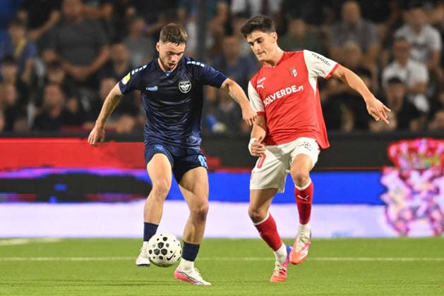 ZELEZNICAR PANCEVO vs BRAGA CLEMENT LHERNAULT football Zeleznicar Pancevo vs Braga UEFA Conference league qualifications match at SC Mladost stadium, Pancevo 22.07.2026 Foto: FOOTBALL, UEFA CONFERENCE LEAGUE, ZELEZNICAR PANCEVO, BRAGA, QUALIFICATIONS Pancevo SC Mladost stadium Serbia Copyright: xMarkoxMetlas xMNxPressx